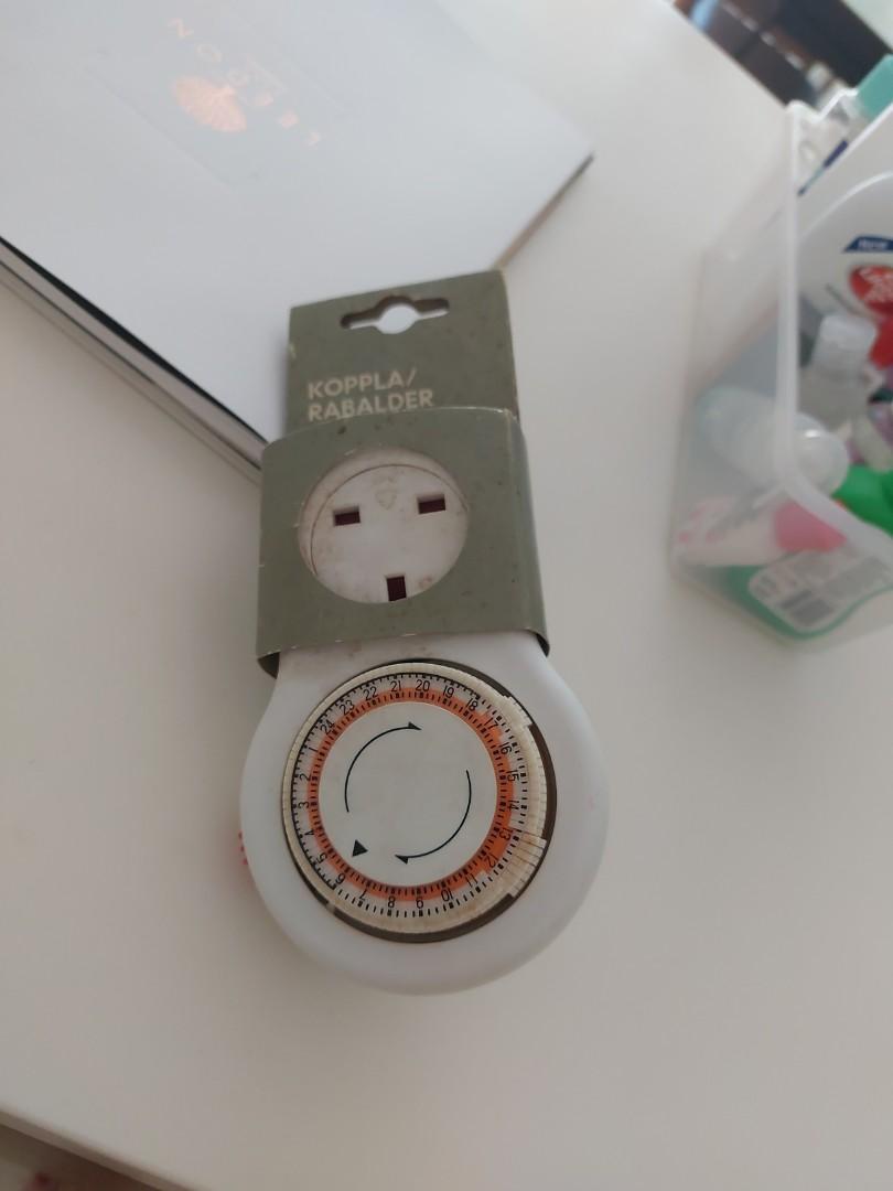 Ikea timer (Category: Other Home Appliances) located in Singapore. Submitted by chrisluu_ (Listing ID 1149852982, Image 1). Description: unused. 3 pin plug in timer.