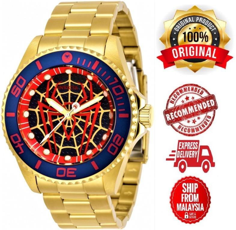 Invicta Marvel Spiderman Limited Edition Quartz Blue Dial Men s Watch 32379