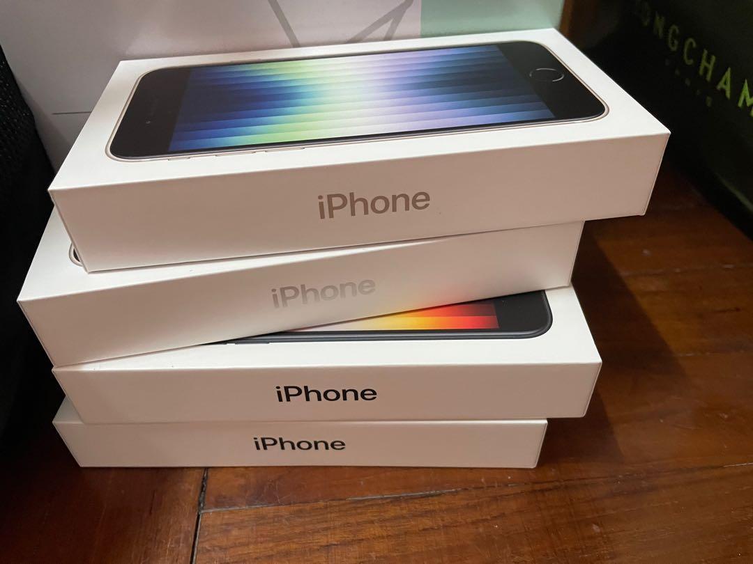Iphone Se3 22 128gb 黑色港行全新未開封 手提電話 手機 Iphone Iphone Se 系列 Carousell