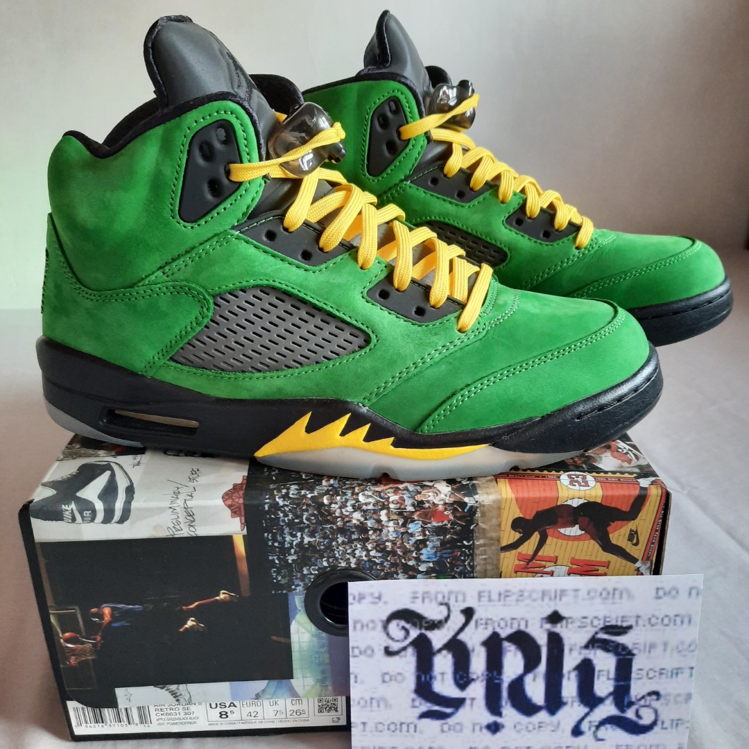 Jordan 5 Oregon SE 2020, Men's Fashion, Footwear, Sneakers on