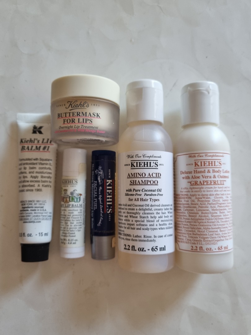 Kiehl Lip Balm 1, Baby Lip Balm, Facial Fuel No Shine Moisturizing Lip