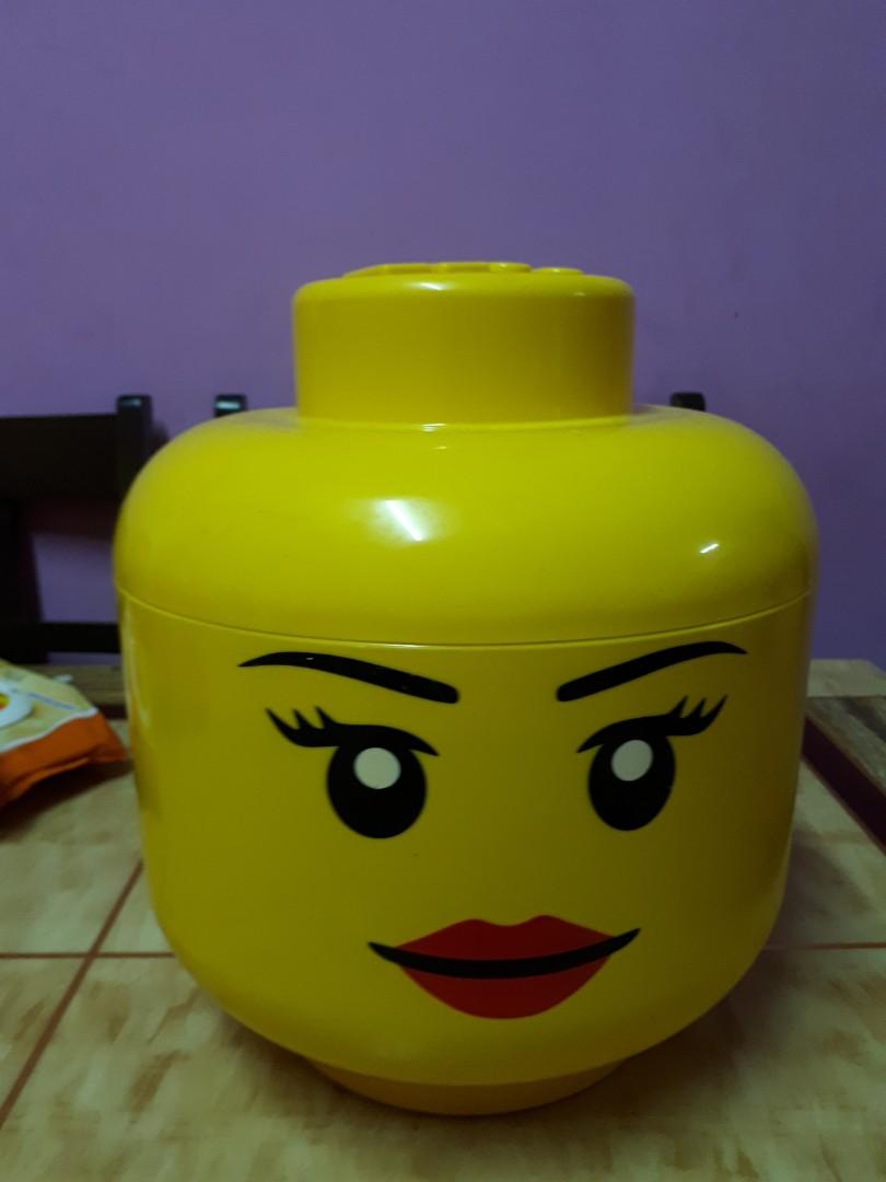 LEGO Storage Head Girl on Carousell