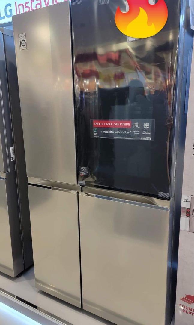 LG SIDE BY SIDE INVERTER REFRIGERATOR RVSQ245NS RVSX238MC, TV & Home Appliances, Kitchen