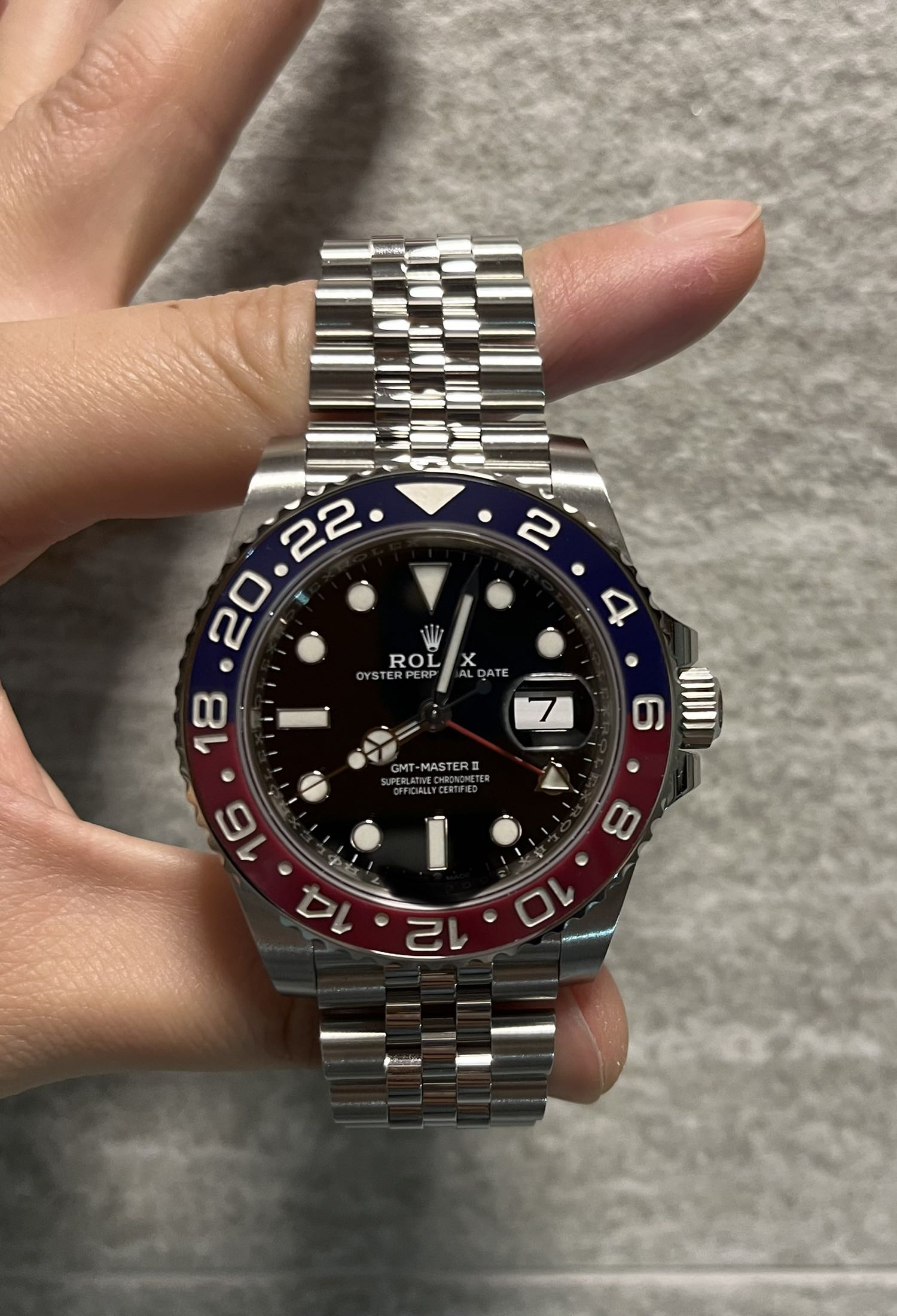 Rolex GMT Master II Pepsi Jubilee 