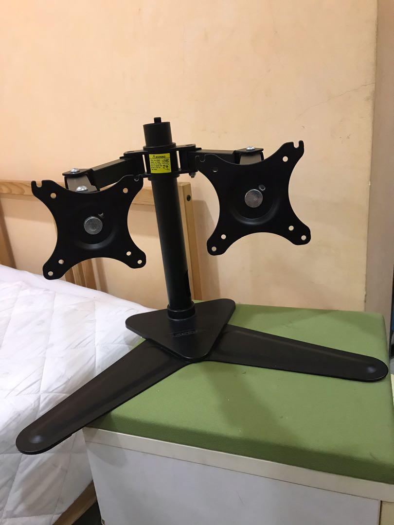Loctek D2D Desktop Stand 10"30" Dual Monitor Holder Full Motion LED