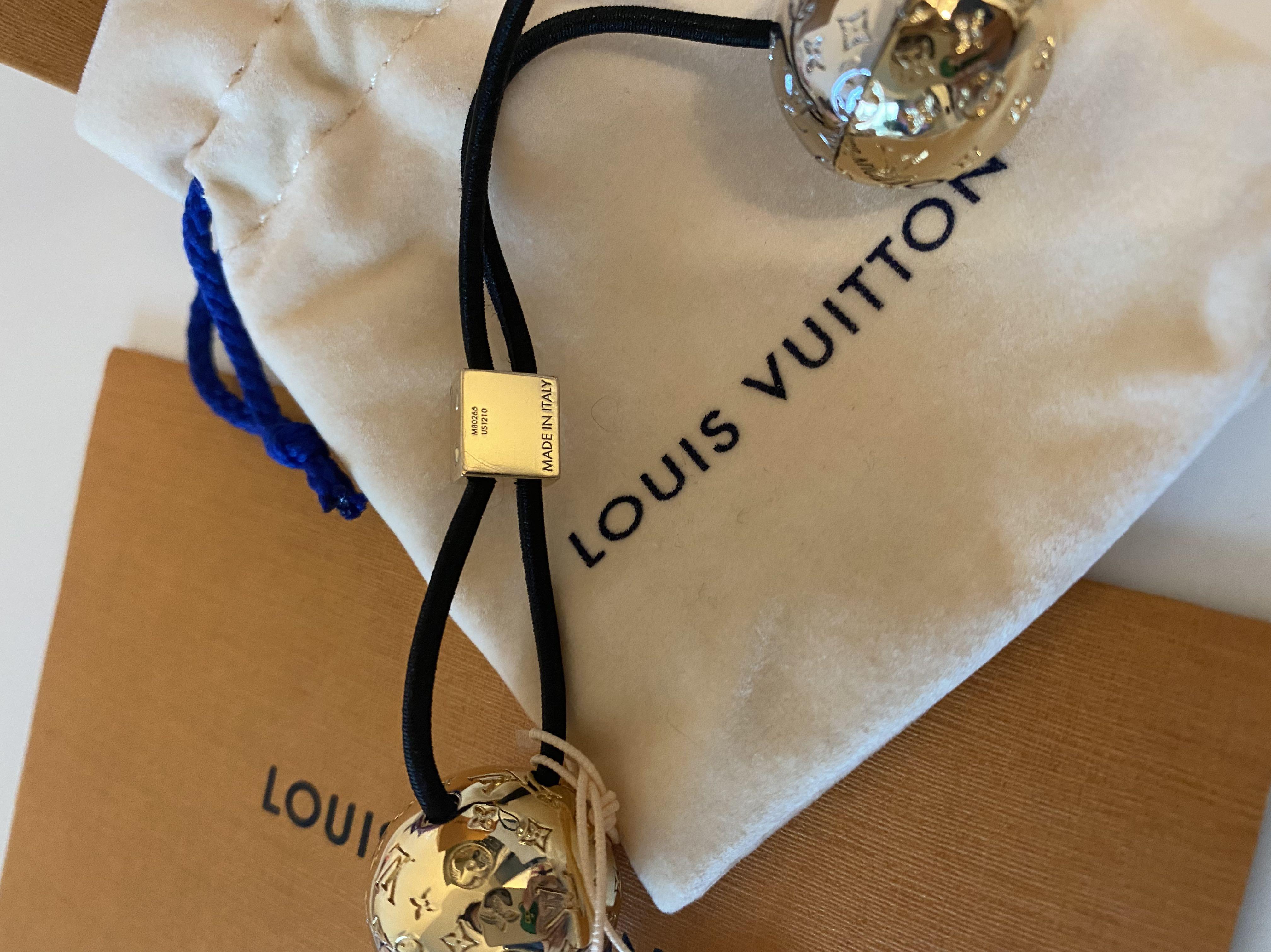 LOUIS VUITTON Planète LV Nanogram Chouchou Gold Silver Brass