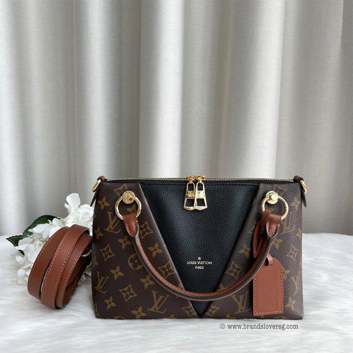 Louis Vuitton V Tote MM Monogram Noir Bag, Luxury, Bags & Wallets on  Carousell