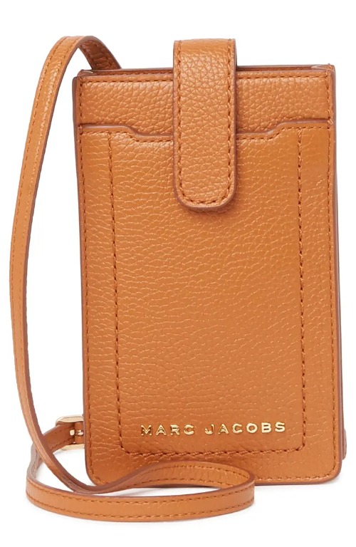 MARC JACOBS Phone Crossbody Bag In Smoked Almond, Luxury, Bags