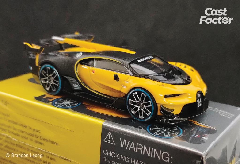 Mini Gt Chase Bugatti Vision Gran Turismo Yellow #317 1:64 Color Amarillo