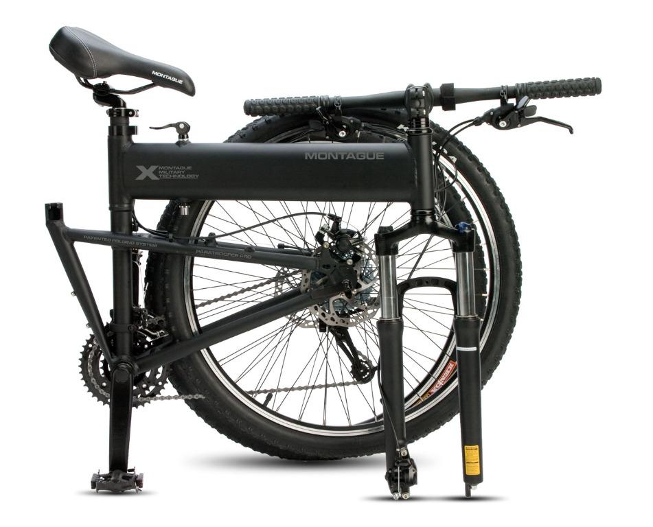 Montague Paratrooper Pro 18 Black Folding Mountain Bike Sports Equipment Bicycles Parts Bicycles on Carousell