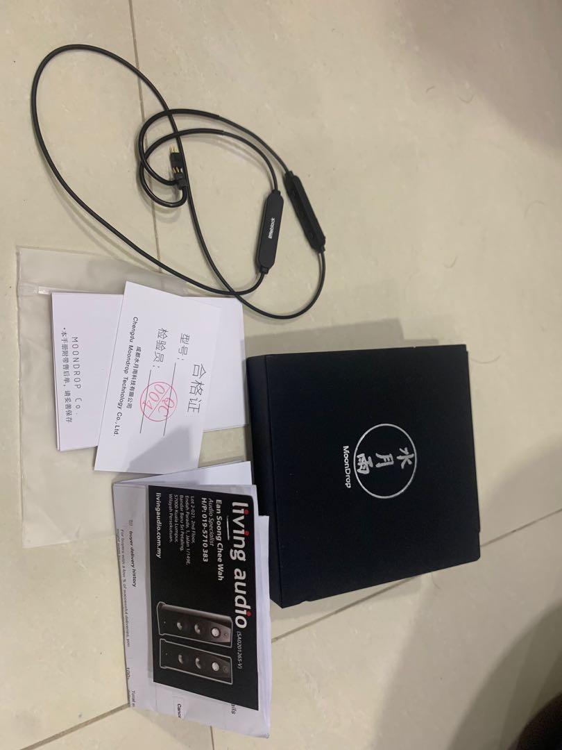 Moondrop Littleblack Bluetooth 5.0 Cable with MIC High quality 0.78mm 2