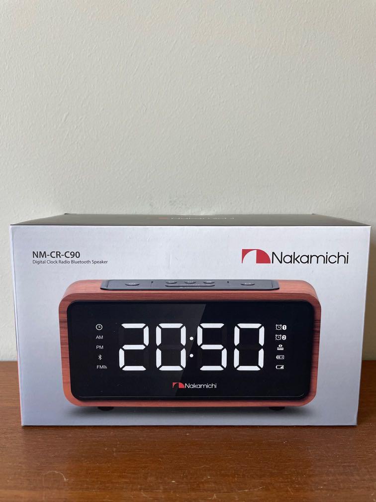 Nakamichi Digital Clock Radio Bluetooth Speaker, Furniture & Home