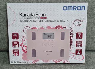 NEW - OMRON KARADA HBF-212 Scan Body Composition & Scale, Pink