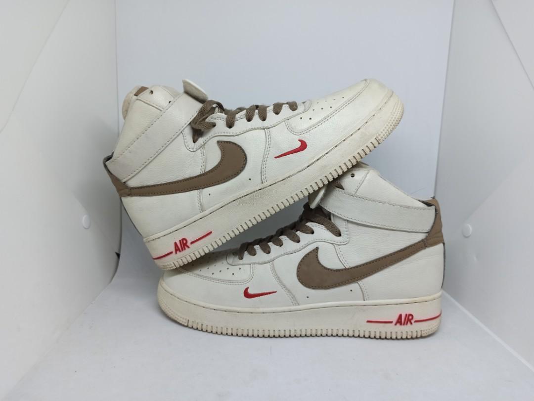 Beige air force 1 high top clearance