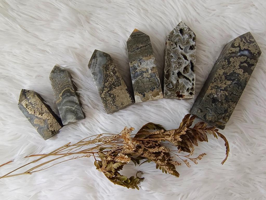 Nipomo Marcasite Agate Tower Everything Else on Carousell