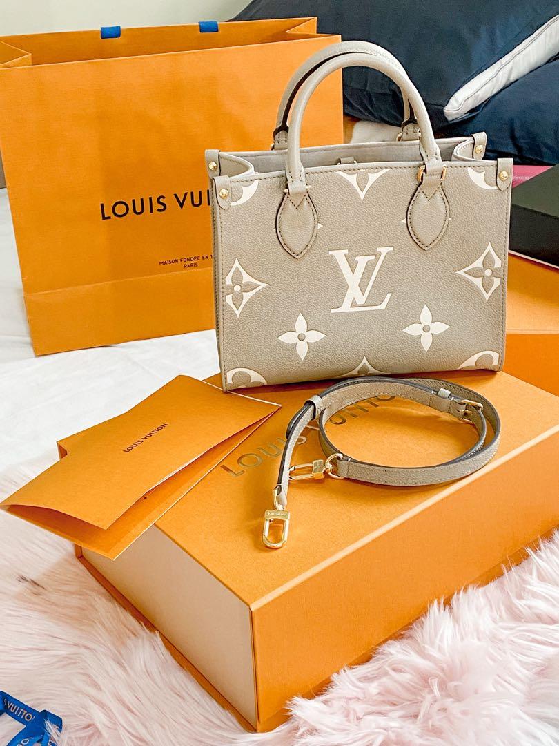 Original LV OTG PM Bicolor Monogram Empreinte Leather, Luxury, Bags ...