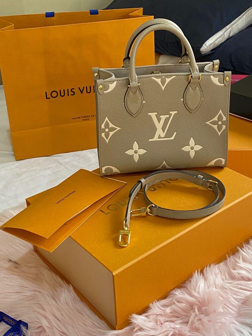 ON HAND. Louis Vuitton On The Go PM. LV OTG. Louis Vuitton Bicolour. LV OTG  PM Size, Luxury, Bags & Wallets on Carousell
