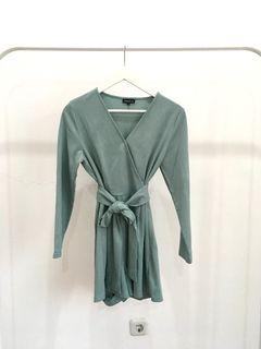 Pastel Green Jumpsuit with Belt