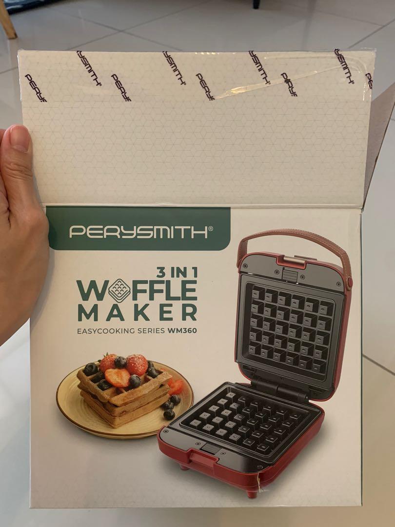 PerrySmith 3in1 Waffle Maker, TV & Home Appliances, Kitchen Appliances