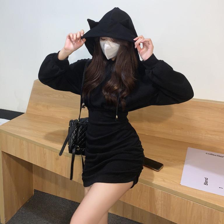 Cute hoodie shop dress