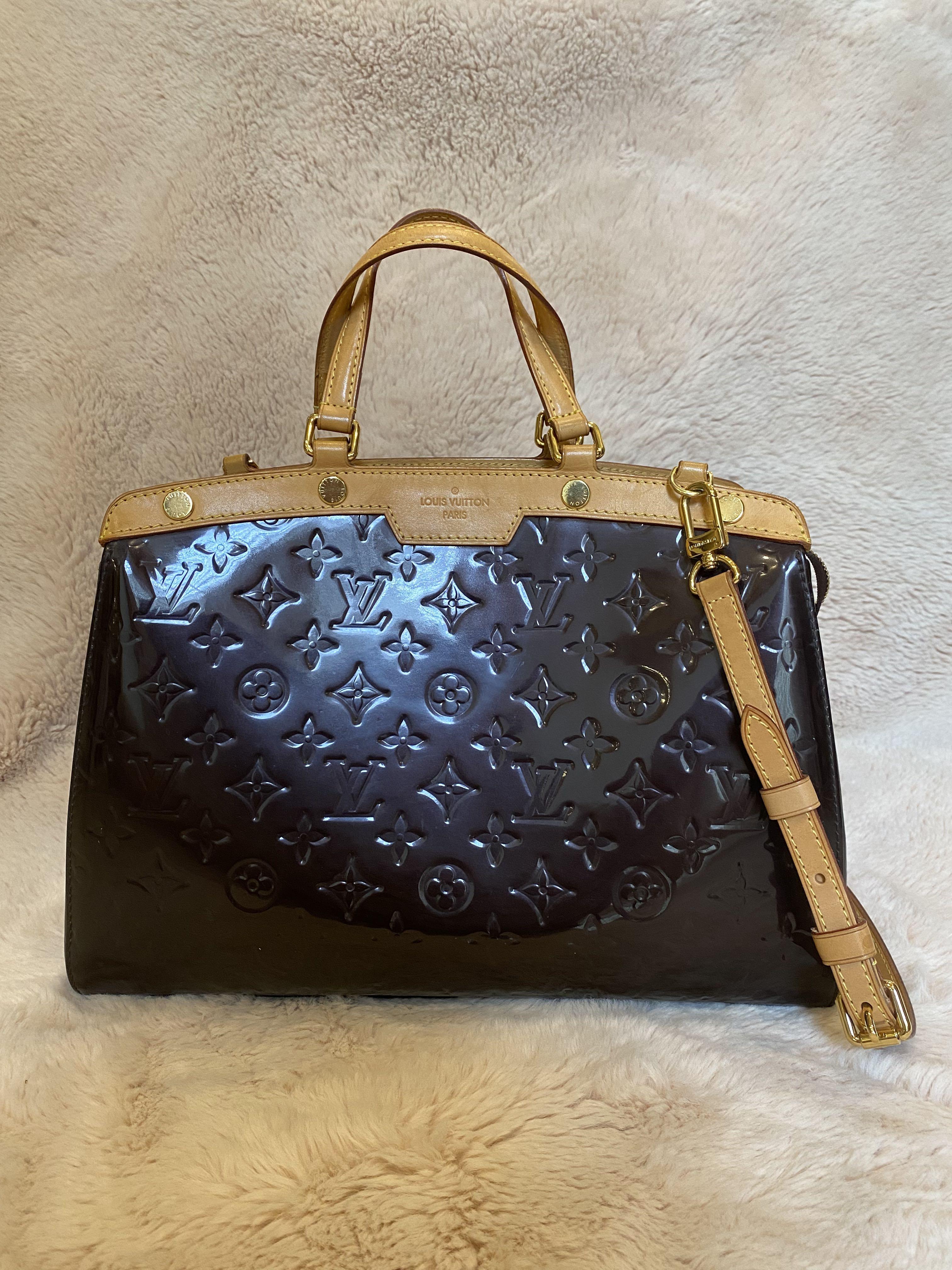 Louis Vuitton Amarante Monogram Vernis Brea MM Bag For Sale at 1stDibs