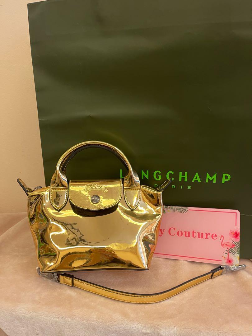 Ready stock Original Longchamp metalic gold sling crossbody bag handbag Women s Fashion Bags Wallets on Carousell