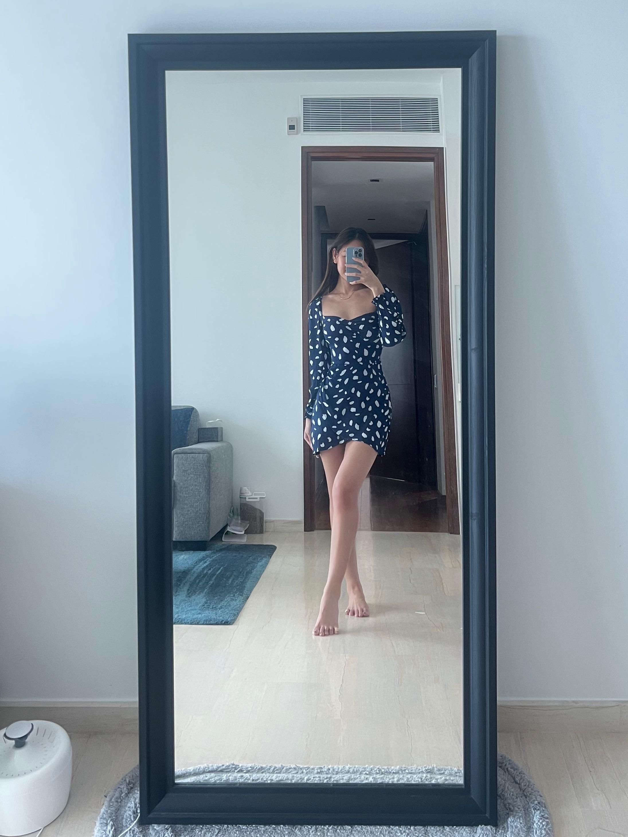 Reformation Amala dress in blue 