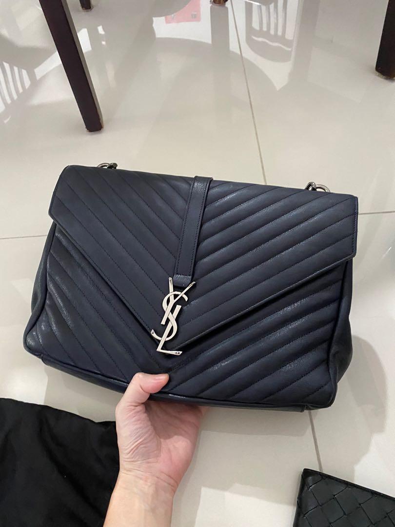Navy blue ysl bag top