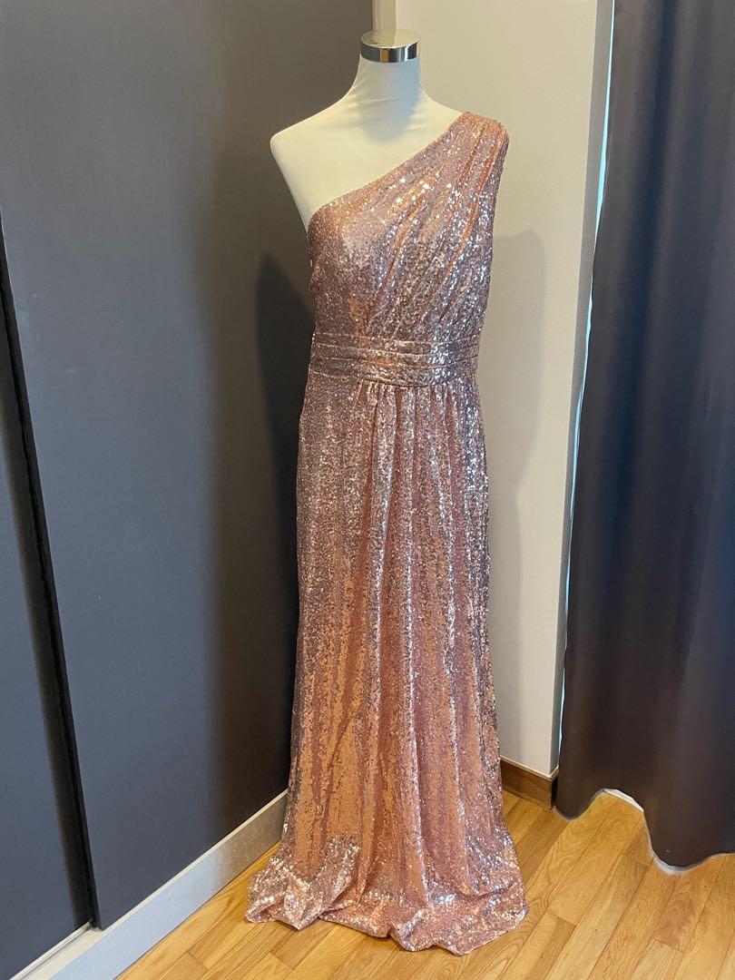 Gold rose dress for deals sale
