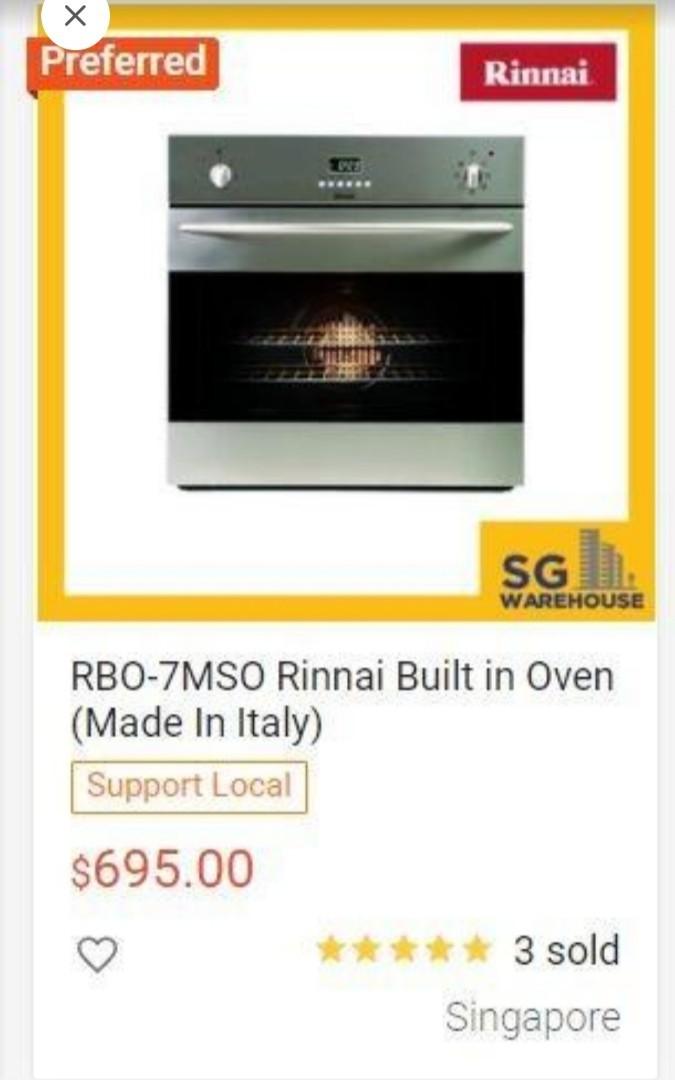 Self cleaning builtin oven (warranty), TV & Home Appliances, Kitchen