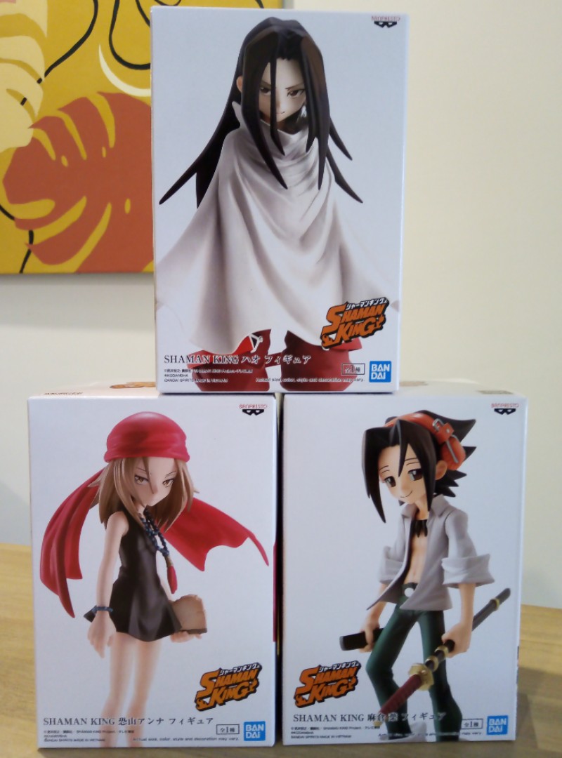 Shaman King Yoh Asakura & Anna Kyoyama & Hao Figure Set of 3 BANPRESTO