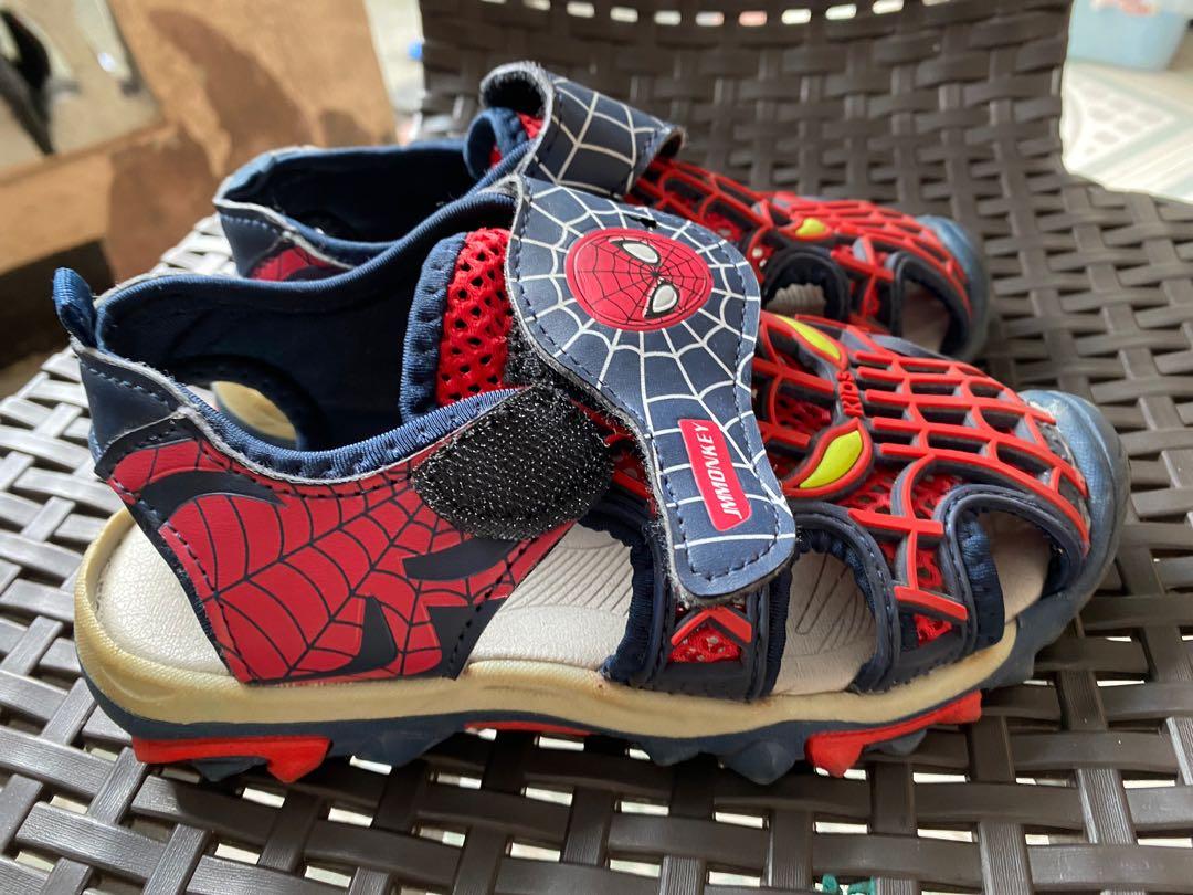 Spiderman sandals for boys, Babies & Kids, Babies & Kids Fashion on ...
