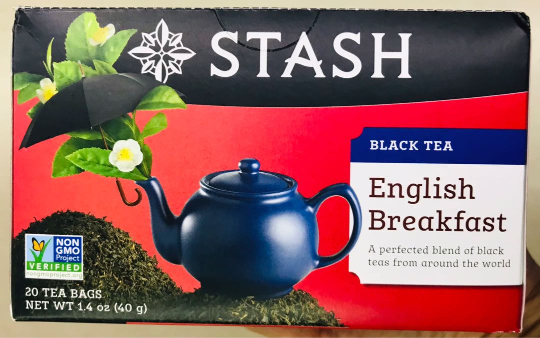 Stash English Breakfast Black Tea (20 Tea Bags) 40g, Food & Drinks
