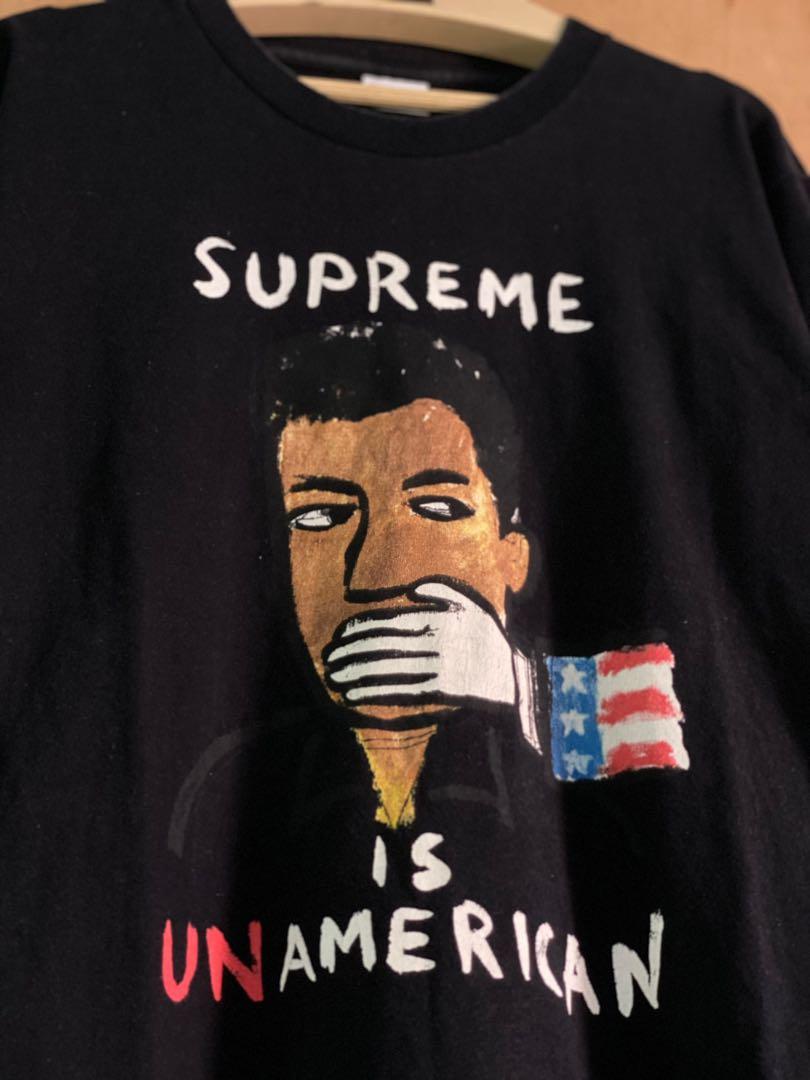 Supreme unamerican tee new arrivals