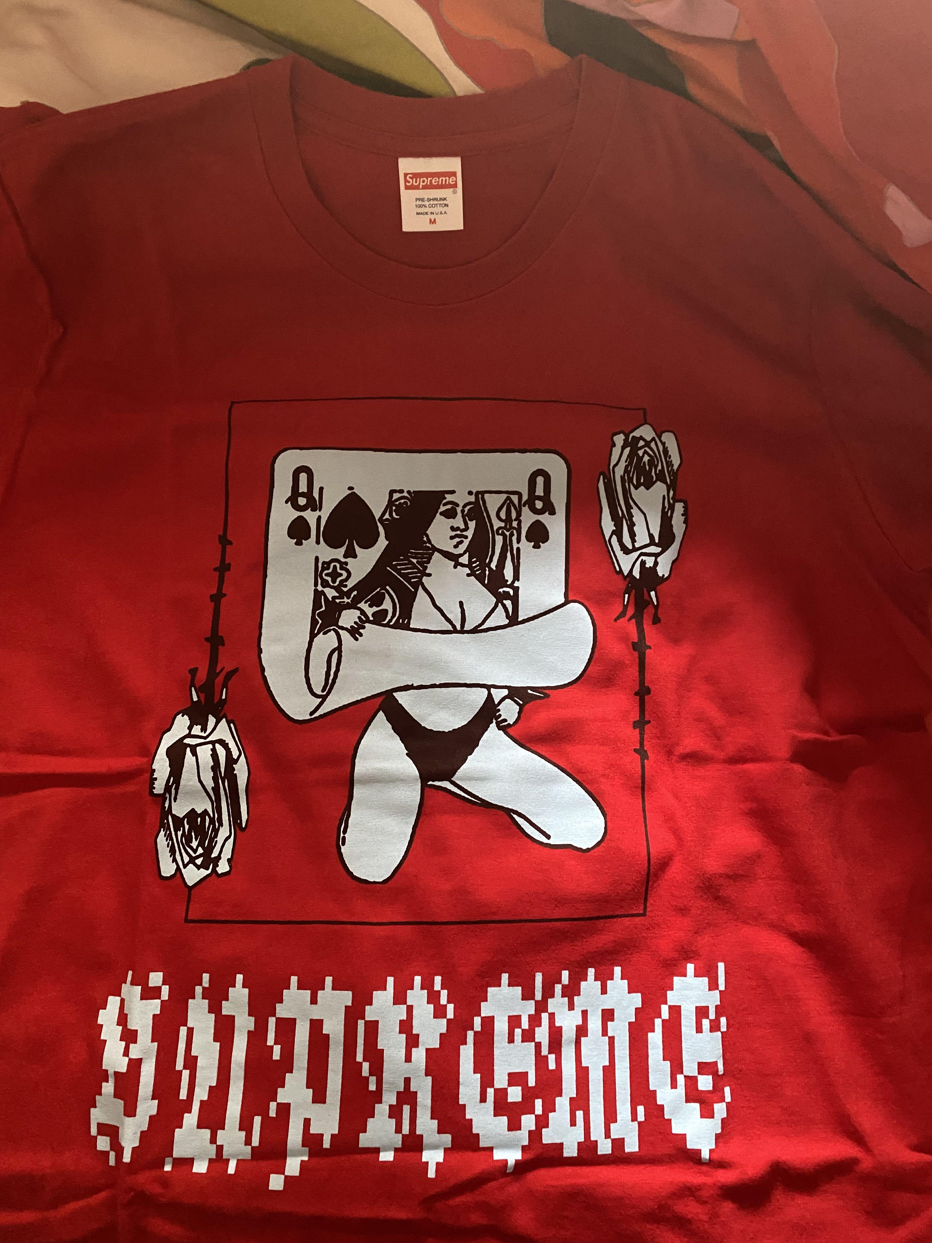 Supreme queen tee t shirt made in usa size m, 男裝, 上身及套裝, T