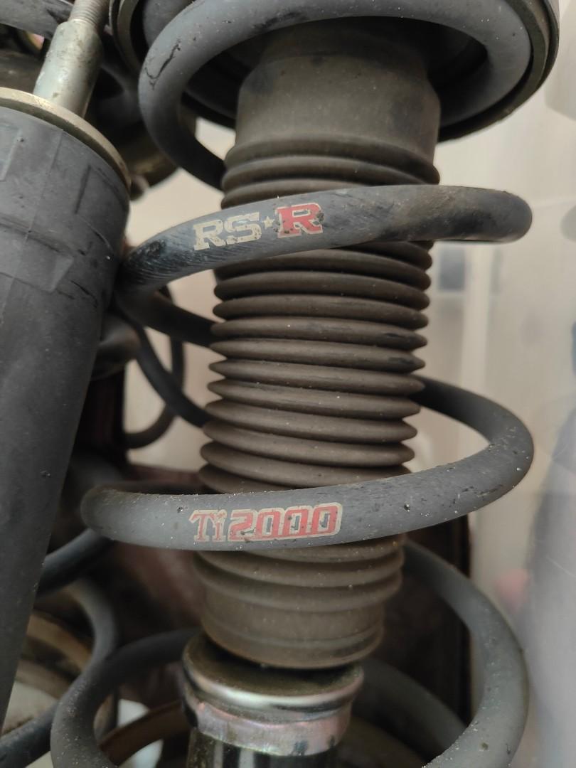 Suzuki swift suspension with RSR Ti2000 lowering spring, Car