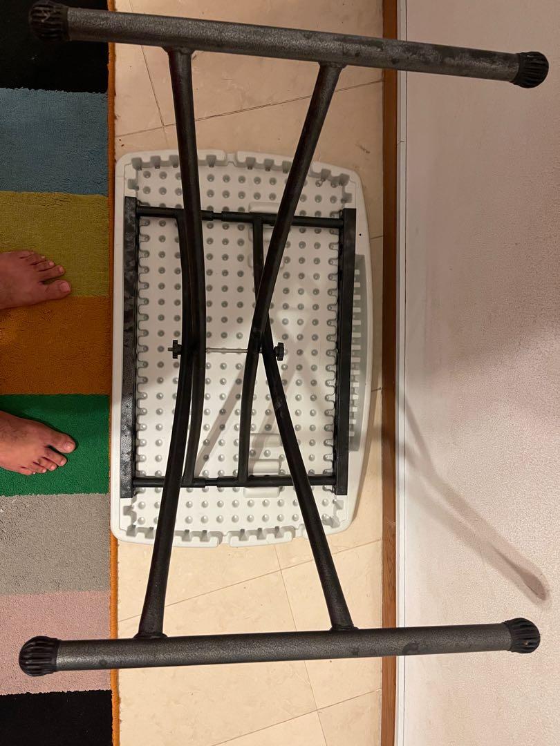 Table (Category: Tables & Sets) located in Singapore. Submitted by vkmishra (Listing ID 1149932401, Image 3). Description: Height adjustable and foldable small table for multipurpose use. The stand and table top can detach for easy storage. Can be put inside storage bed or some similar storage space when not in use. Very handy. Cash and self collect at Bedok Reservoir MRT. Delivery can be arrange islandwide by Lalamove at the expense of the buyer