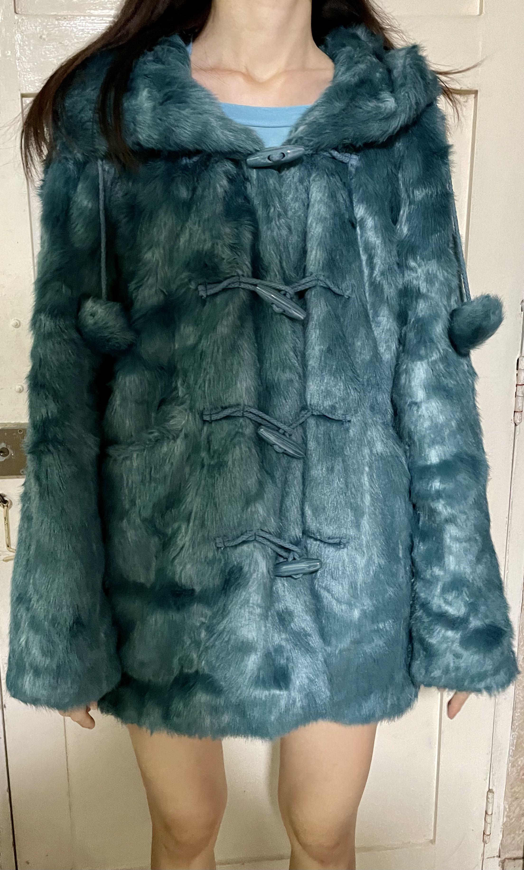 Topshop faux fur coat, Women's Fashion, Coats, Jackets and