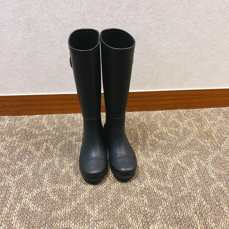 Tory Burch rain boots, 女裝, 鞋, 靴- Carousell
