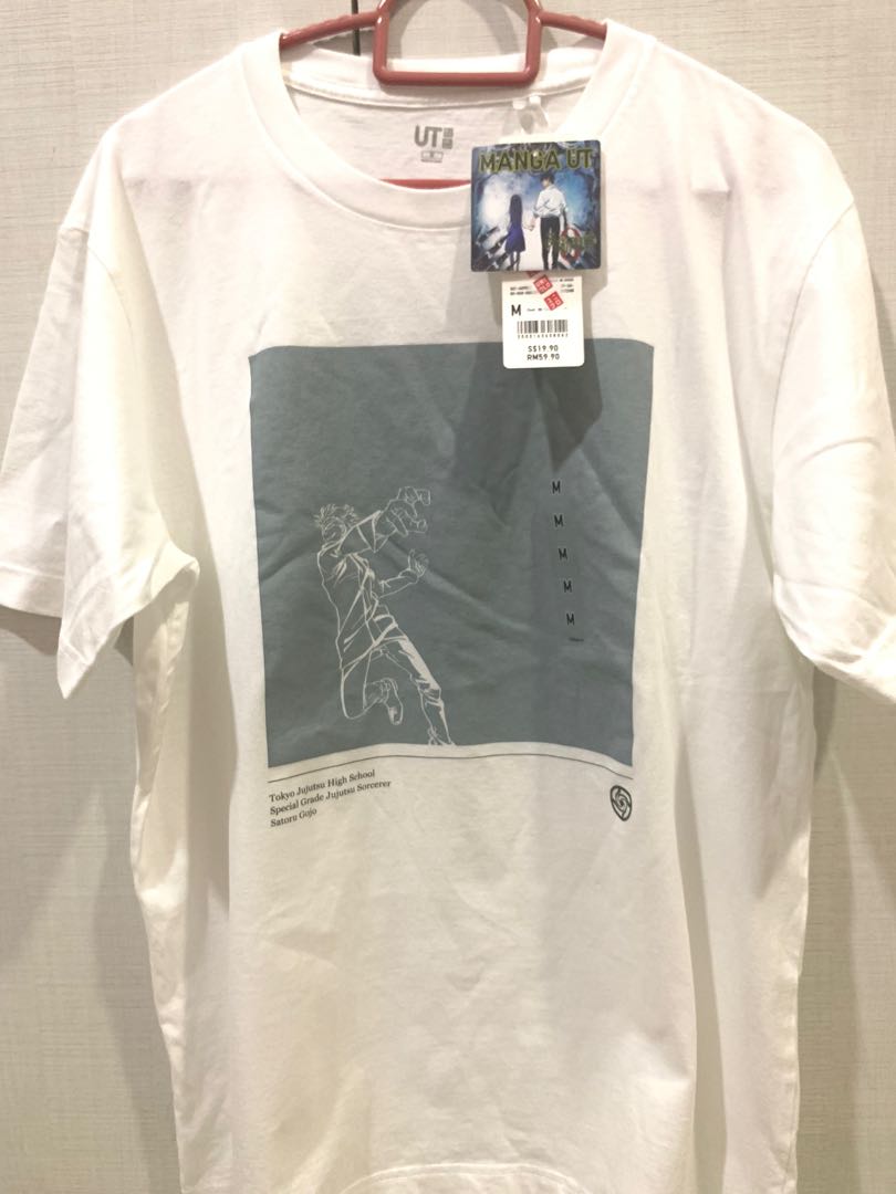 Jujutsu Kaisen Uniqlo Graphic Shirt JJK Mens Fashion Tops  Sets  Tshirts  Polo Shirts on Carousell