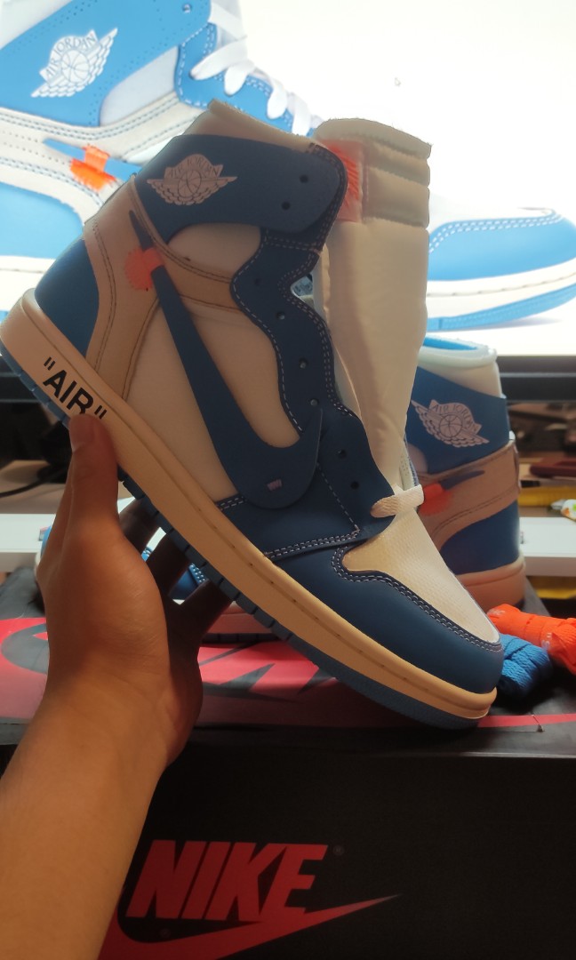 off white unc blue