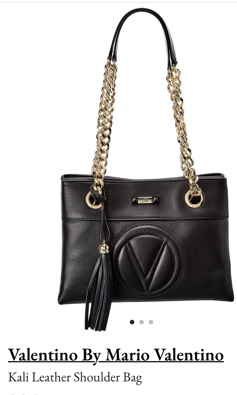 valentino by mario valentino kali leather shoulder bag