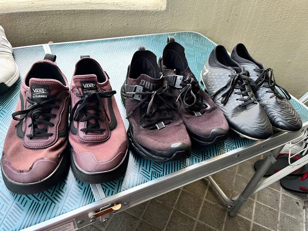 Vans Puma and football shoe Euro44 US10 3for RM50