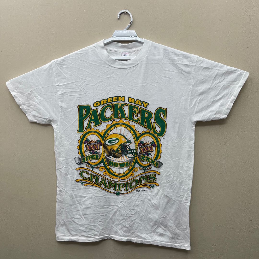 Vintage 90s Green Bay Packers Nfl T-Shirt, Men's Fashion, Tops
