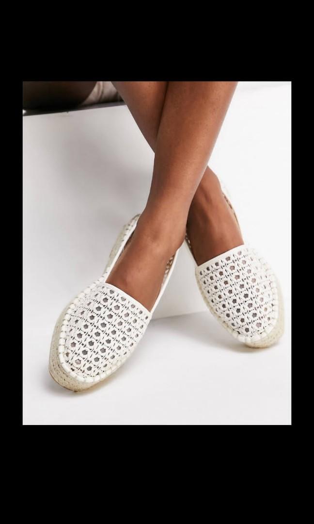 White flatform espadrilles sales