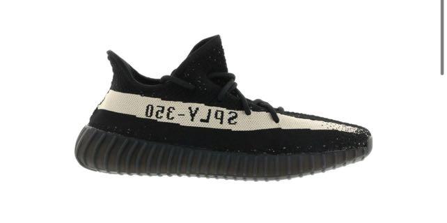 yeezy white core black