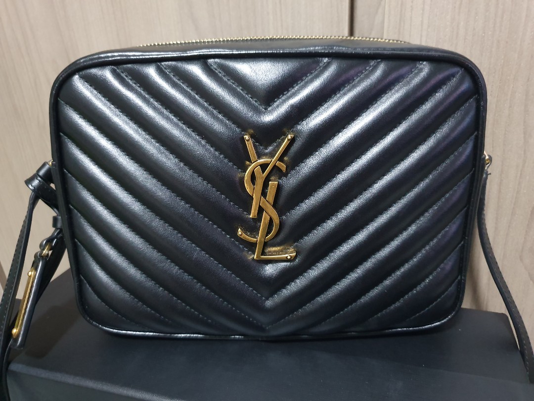 Ysl Lou camera bag gold hardware( black color), Luxury, Bags & Wallets
