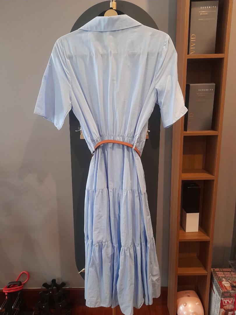 zara light blue maxi dress Pina Dress Lightblue