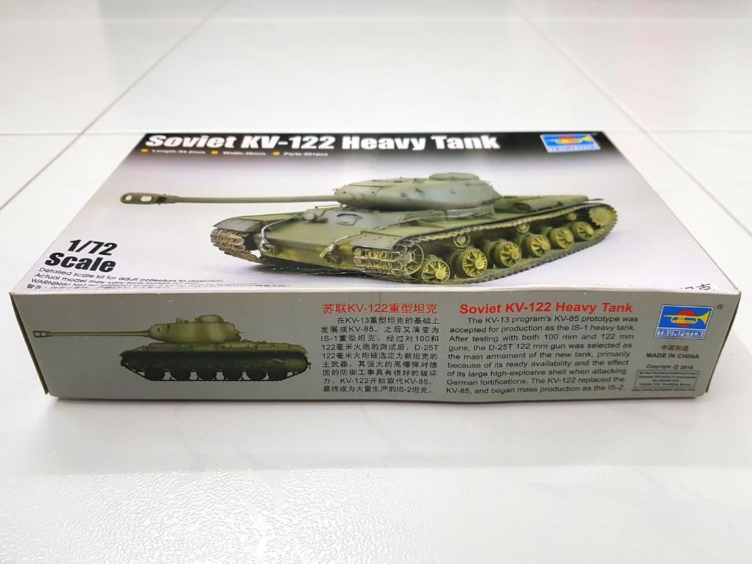 Trumpeter 07128 1/72 Soviet Kv-122 Heavy Tank for sale online 