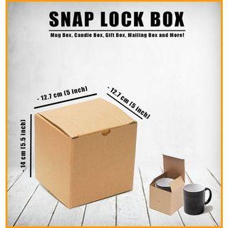 1pc Snap Lock Box Mailer Corrugated